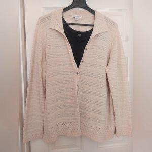 Coldwater Creek Oatmeal Cardigan/Sweater 2X NWOT